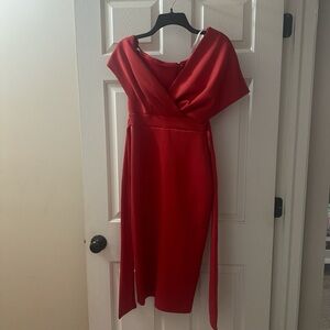 ASOS One Shoulder Red Dress